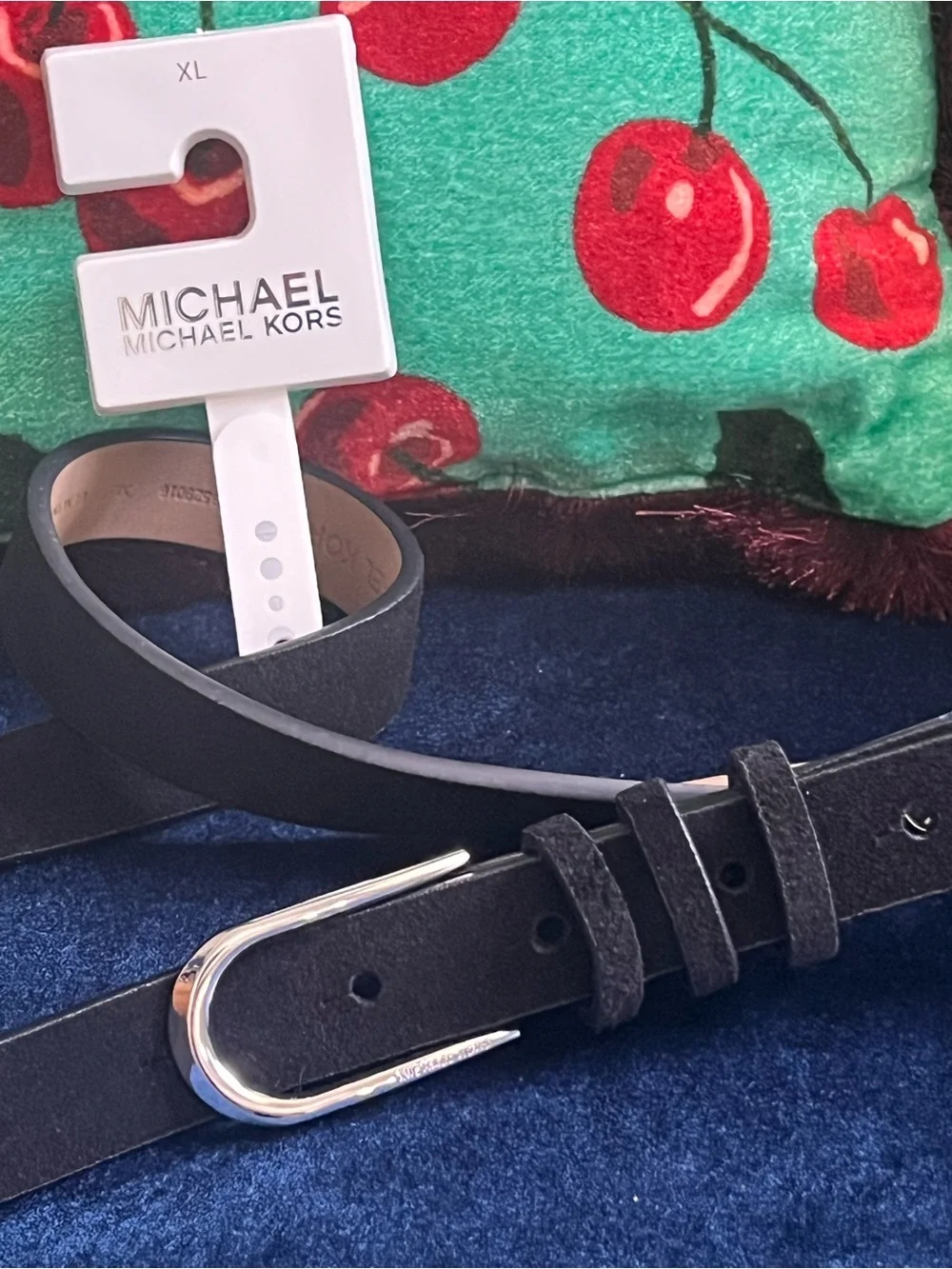Michael Kors Black Genuine Leather Belt – XL – Brand New 46”